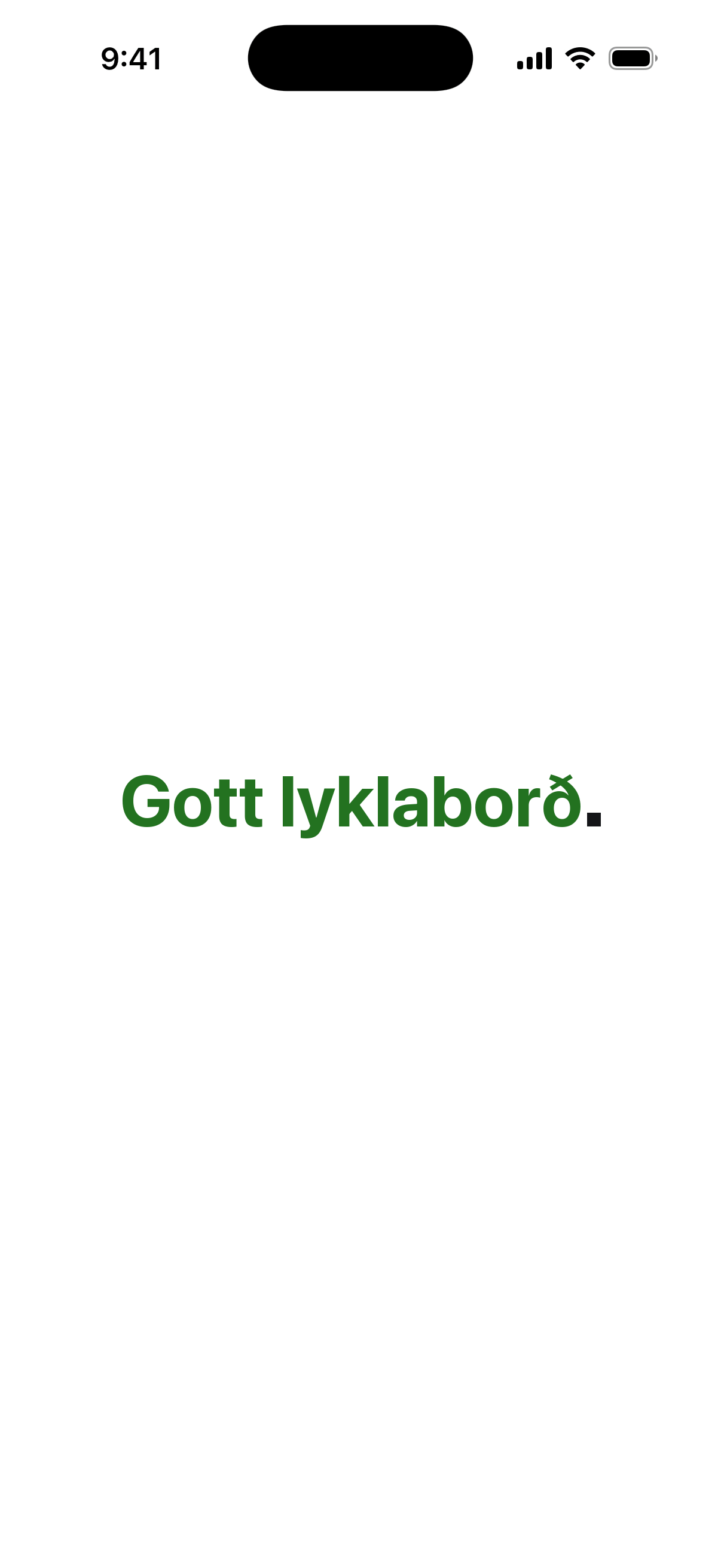 Gott lyklaborð