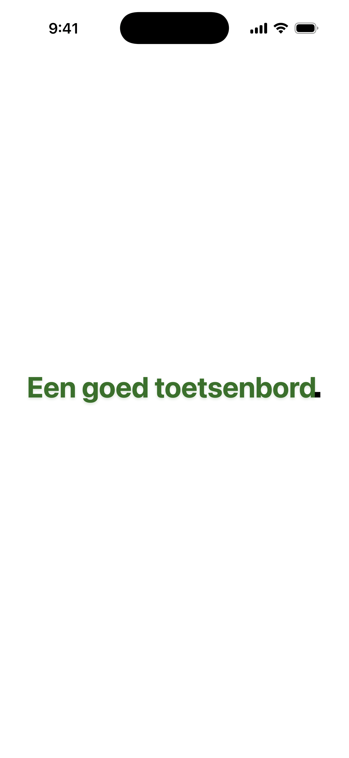Een goed toetsenbord